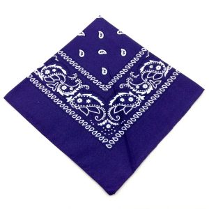 Bandana motif paisley violet