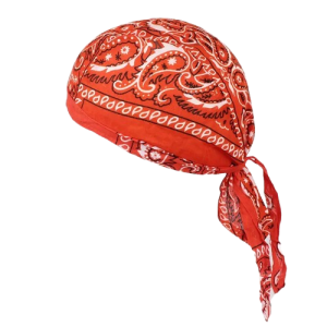 Bandana pour la tête motif paisley orange